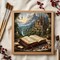 Paint By Numbers Book-Themed Kit for Adults Beginners – 16x16 Inch DIY Acrylic Canvas Painting Set, Easy Reading Wall Art Craft for Home Decor & Gift (Without Frame)